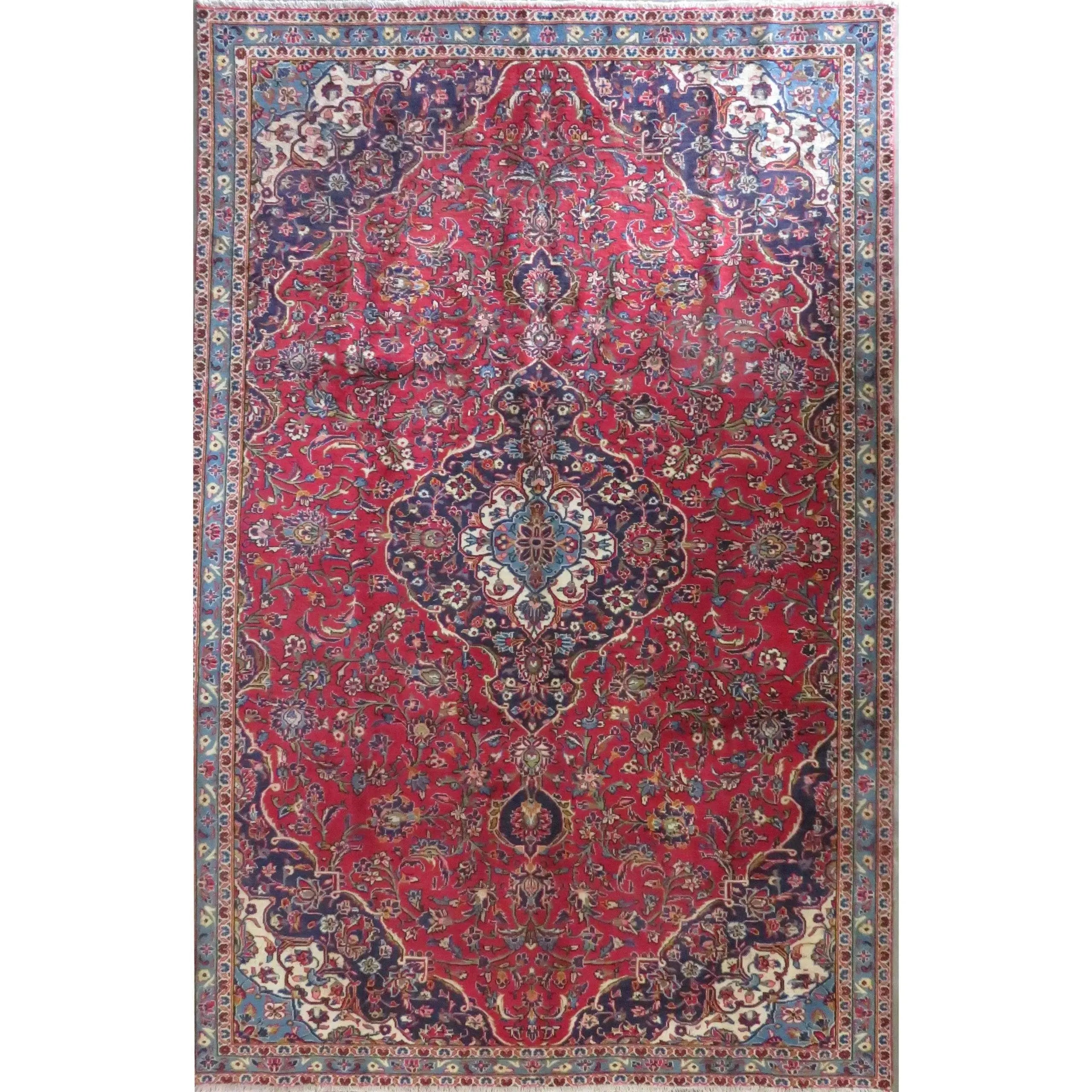 Hand-Knotted Vintage Rug 10'7" x 6'7"